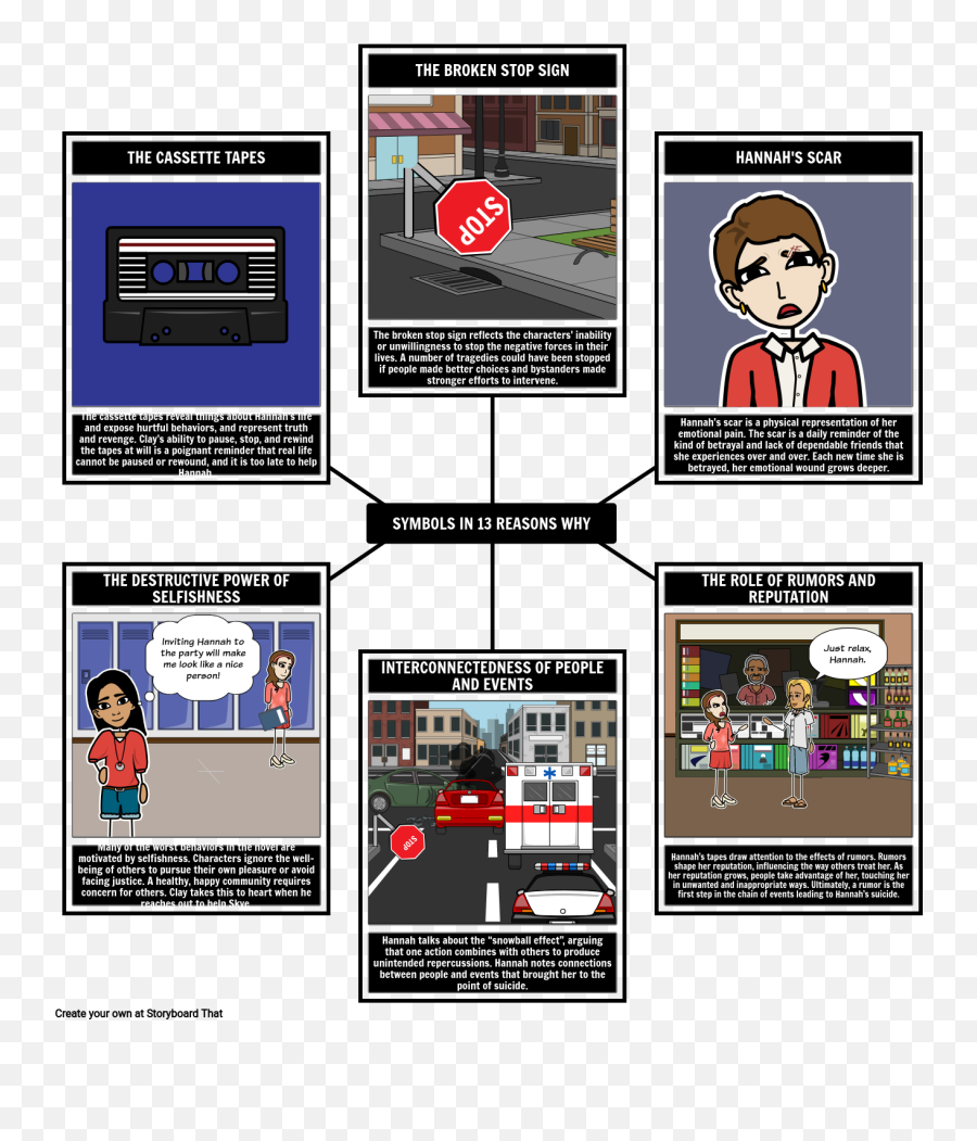 Illustrating 13 Reasons Why Themes - Symbol From 13 Reasons Emoji,Text Symbols For Emotions
