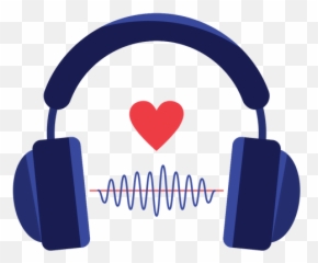 Heart Sound Wave Headphones Icon - Transparent Headphone Icon Emoji,Lyrics To Emoji Of A Wave