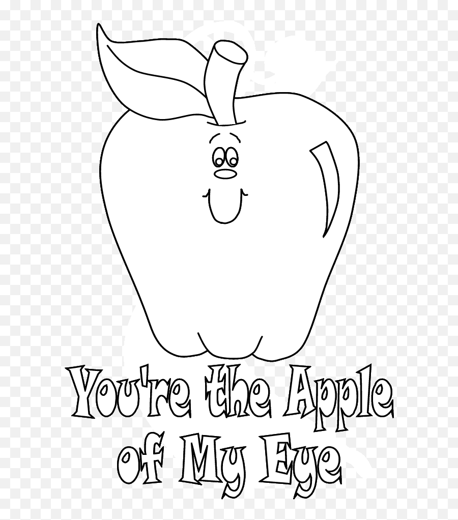 Apple Coloring Pages Fruits Food Apple3 Printable 2021 014 - Udinus Emoji,Viking Emoji Apple
