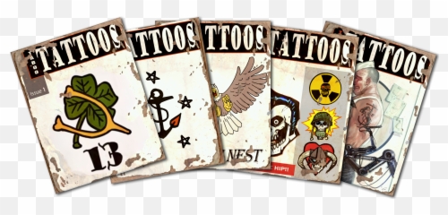 Taboo Tattoos - Language Emoji,Queen Card With Two Emotions Tattoo