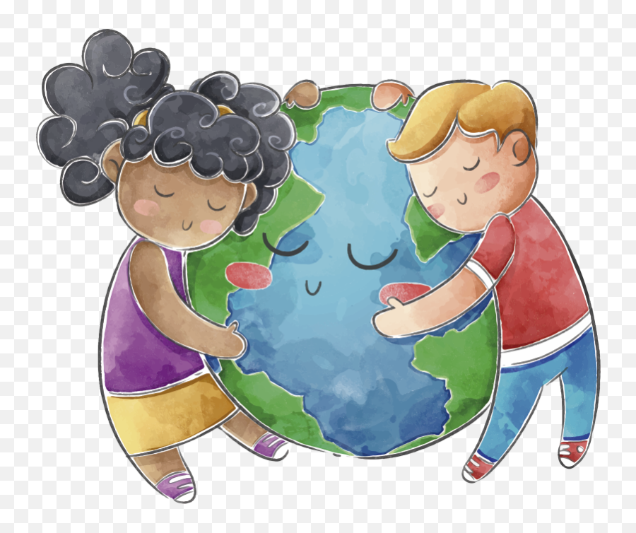 Globe For Kids Illustration Sticker - Sharing Emoji,Emoji Wallpaper For Bedroom