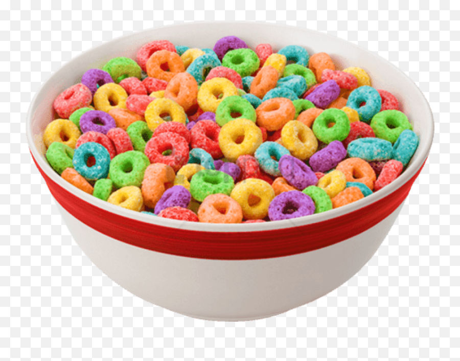 Cereal - Transparent Fruit Loops Cereal Emoji,Cereal Emoji