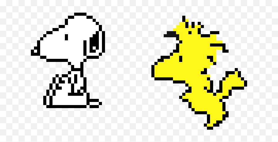 Pixel Art Gallery - Woodstock Snoopy Pixel Emoji,Woodstock Peanuts Copy/paste Emojis