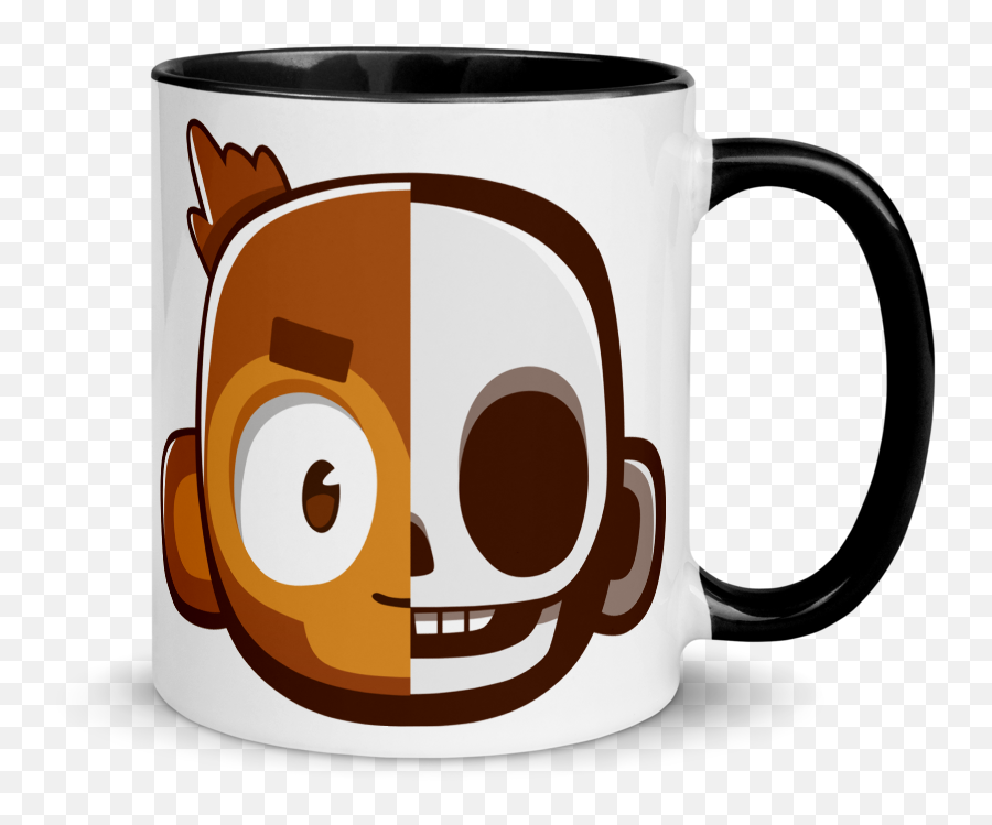 Monkey Skull Mug - Your Wife My Wife Peg Emoji,Splash Emoticon