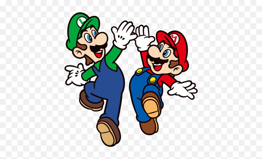 High Five Clip Art - Mario And Luigi High Five Emoji,High Five Emoticon Clipart