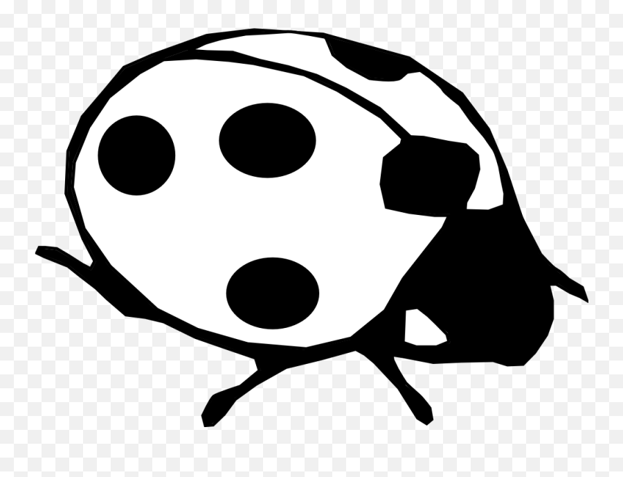 Ladybug Silhouette Clip Art - Clip Art Library Lady Bird Clipart Black And White Emoji,Zzz Ant Ladybug Ant Emoji