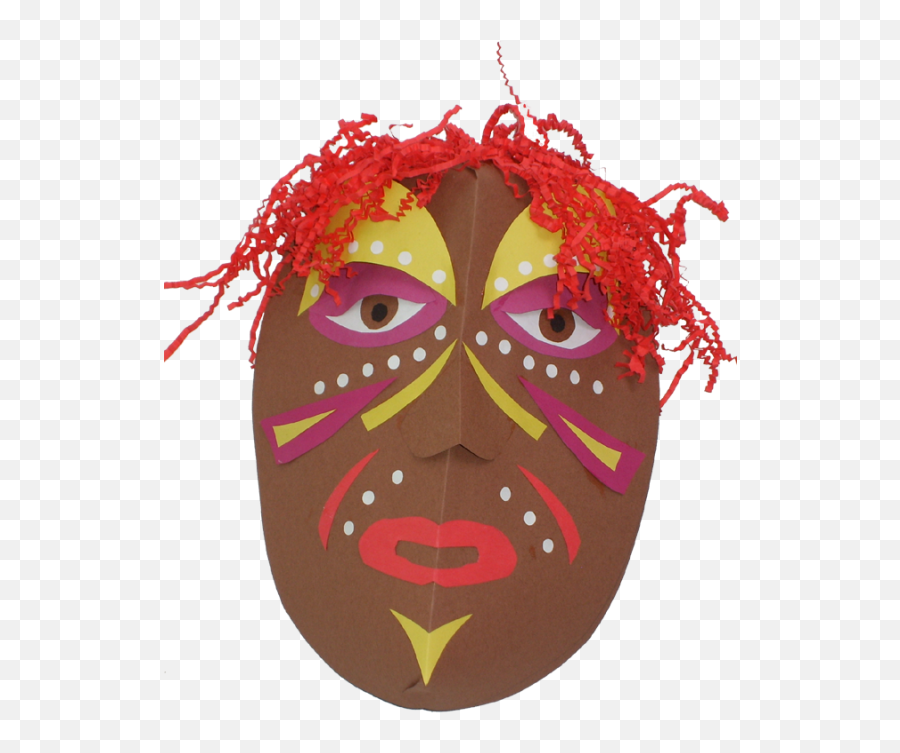 African Mask Craft Free Image Download - For Adult Emoji,Craft Emotions Mask Stencil Tree