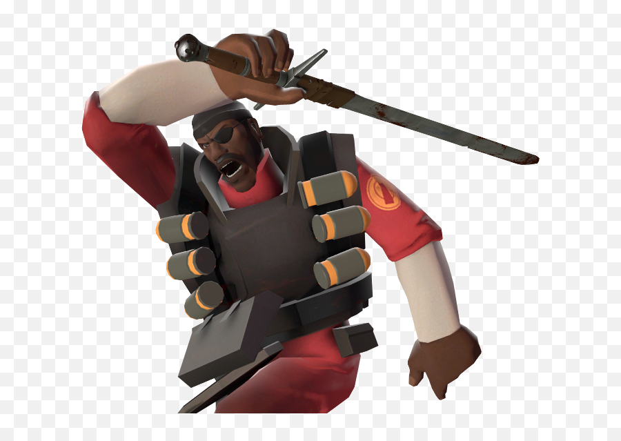 Demoman - Demoman Tf2 With Sword Emoji,Tf2 Pyro Emoticon Eyes