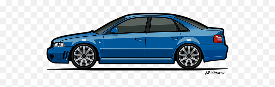 Audi A4 S4 Quattro B5 Type 8d Sedan - Audi S4 B5 Drawing Emoji,B5 S4 Work Emotion