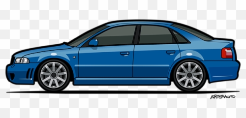 Audi A4 S4 Quattro B5 Type 8d Sedan - Audi S4 B5 Drawing Emoji,B5 S4 Work Emotion