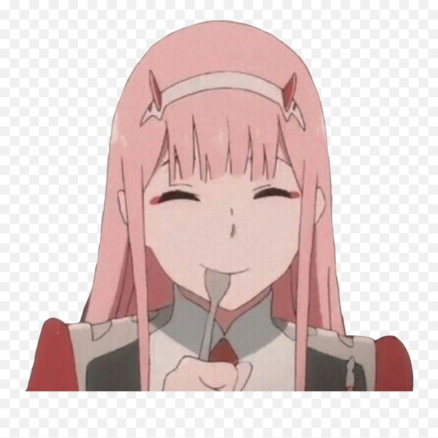 The Most Edited Zerotwo Picsart - Kawaii Makeup Anime Blush Emoji,Weaboo Emojis