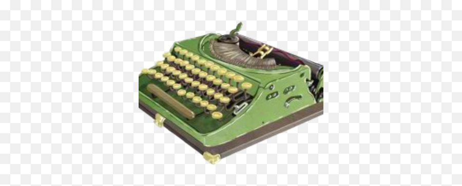 1920s Remington Typewriter - 1920 Remington Typewriter Green Emoji,