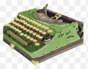 1920s Remington Typewriter - 1920 Remington Typewriter Green Emoji,