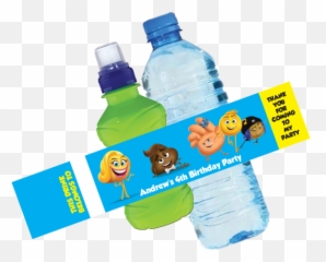 Emoji Bottle Wrappers - Water Bottle Label Png,Bottle Emoji