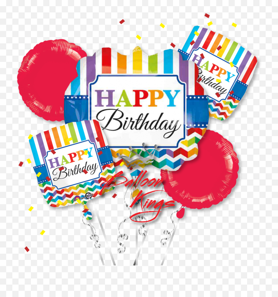 Happy Birthday Stripe And Chevron Bouquet Emoji,Happy Birthday Emoji Texts