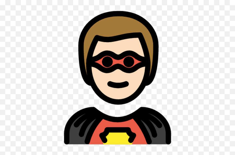 Man Superhero Light Skin Tone Emoji - Download For Free,Superhero Heart Emoji