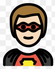 Man Superhero Light Skin Tone Emoji - Download For Free,Superhero Heart Emoji