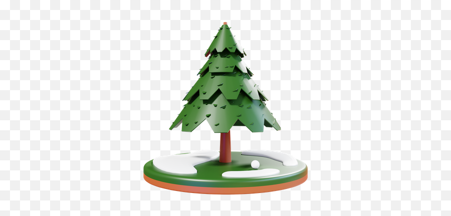 Premium Christmas Tree Lowpoly 3d Illustration Download In Emoji,Bruning Christmas Tree Emoji