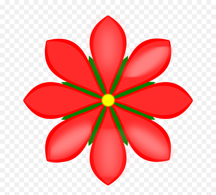 Red Flower - Cute Flowers Png Clipart Full Size Clipart Emoji,Cute Bouquet Text Emoji