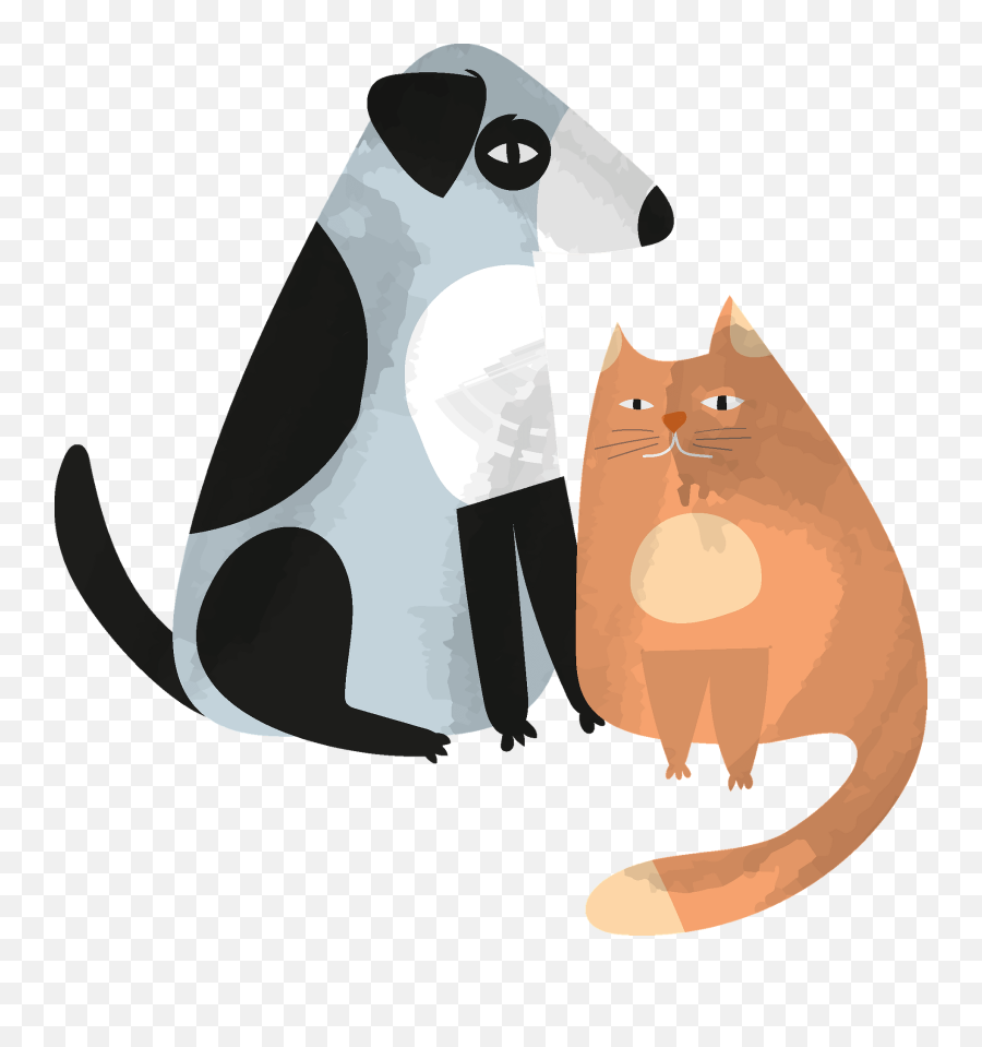 Dog And Cat Clipart Free Download Transparent Png Creazilla - Soft Emoji,Animated Cat Emoji