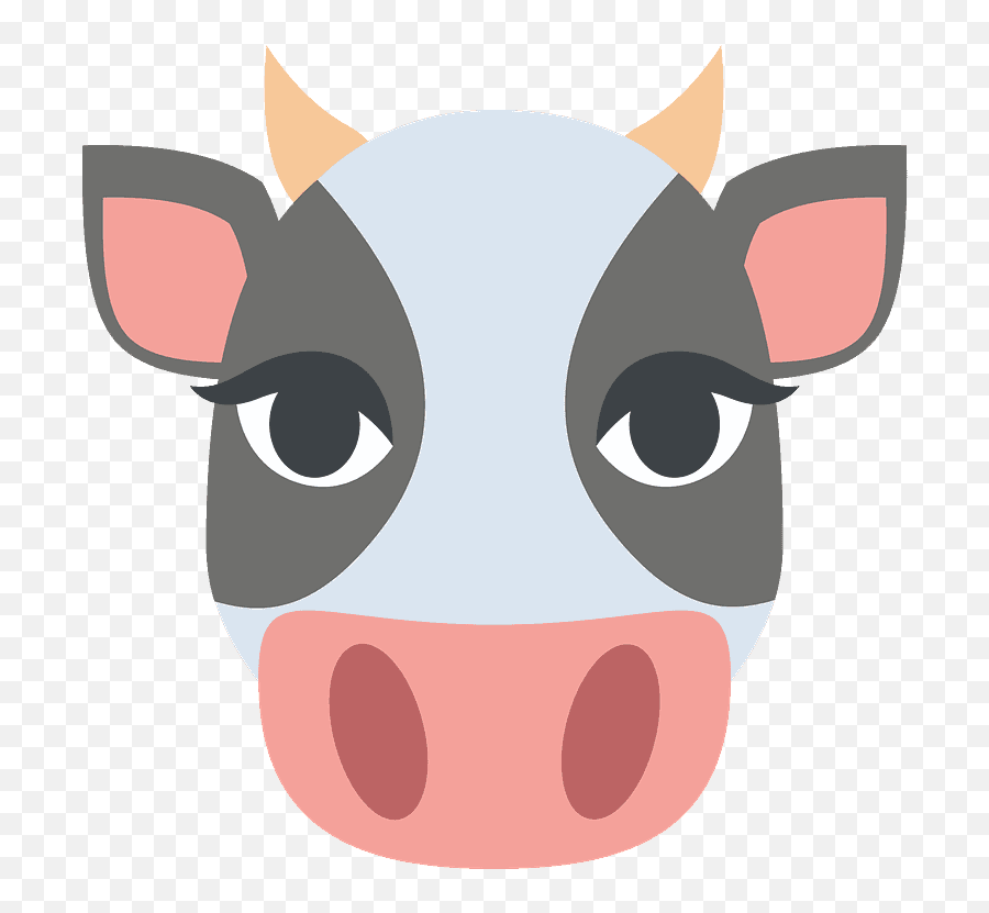 Cute Cow Face Svg Page 7 - Line17qqcom Cow Face Carton Vector Emoji,Emoticon Scrapbook