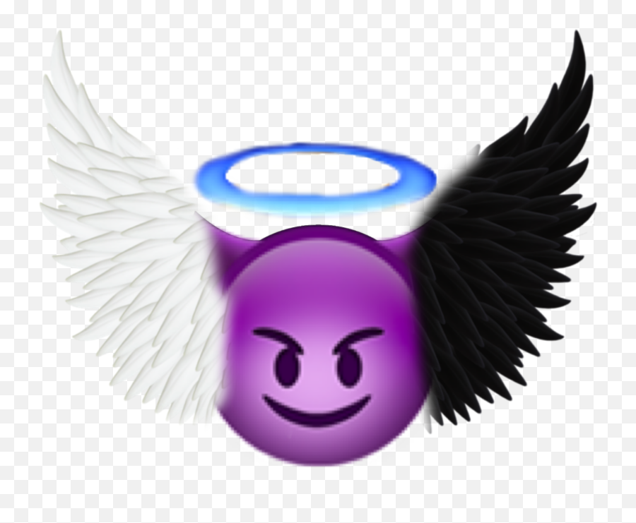 The Most Edited Angelvsdevil Picsart - Happy Emoji,Purple Devil Emoji Costume