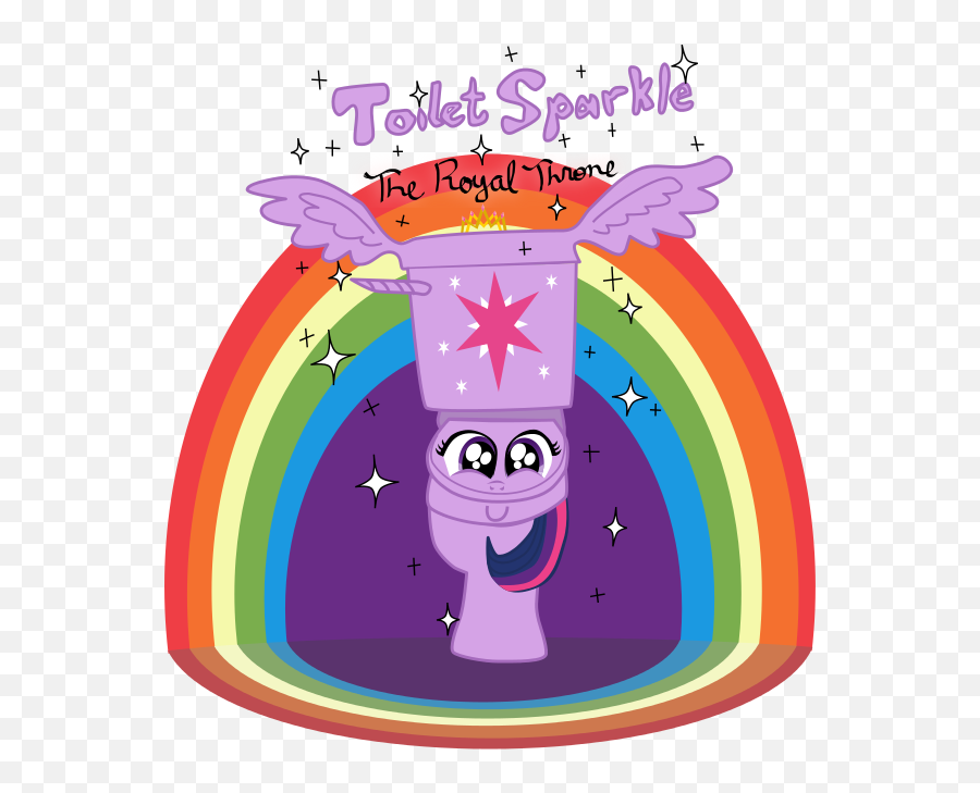 Princess Toilet Sparkle Vector By - Toilet Sparkle Emoji,Toilet Emoji Png