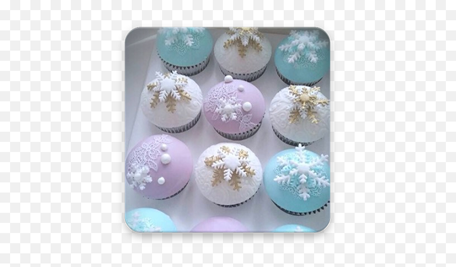 Cupcake Decorating Ideas - Christmas Cupcake Snowflake Fondant Emoji,Emoji Cake Pop
