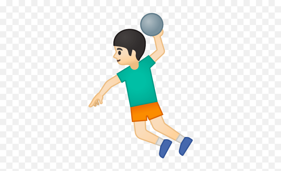 Person Playing Handball Emoji With Light Skin Tone Meaning - Boy,Goal Light Emoji