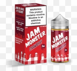 This Product Contains Nicotine - Juice Jam Monster Strawberry Emoji,Emoji E Liquids