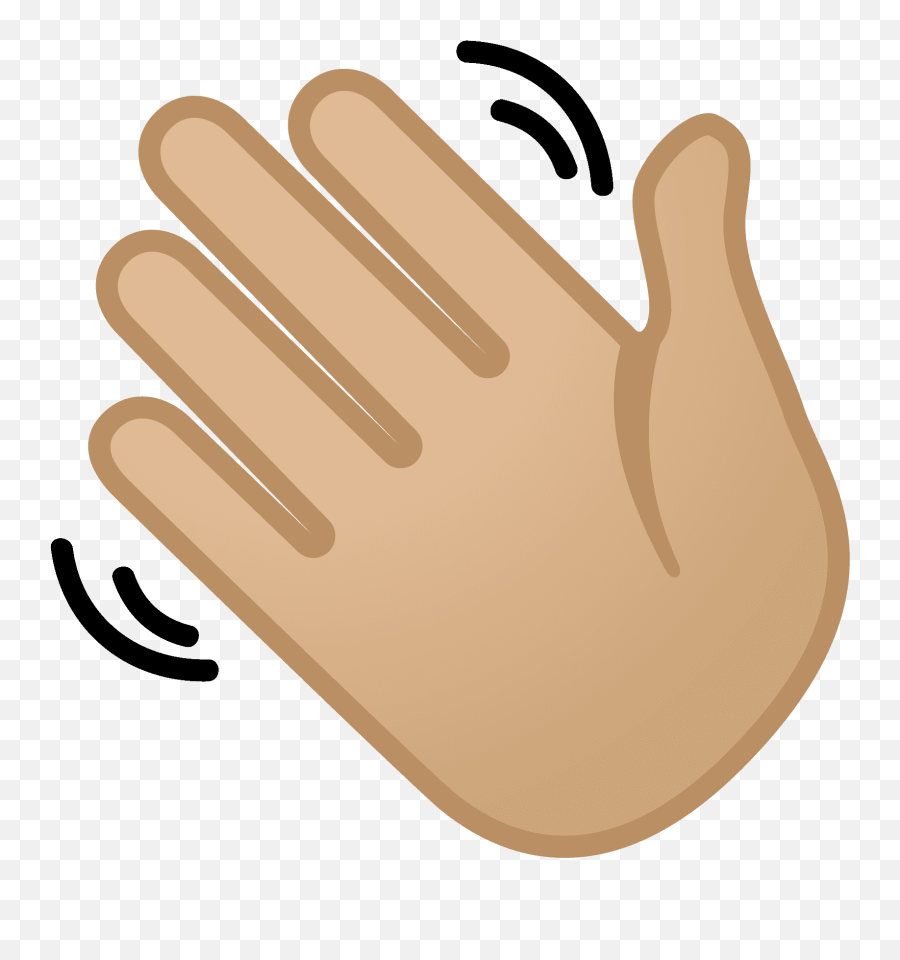 Waving Hand Emoji Clipart Free Download Transparent Png - Emoji Wave,Hand Emoji