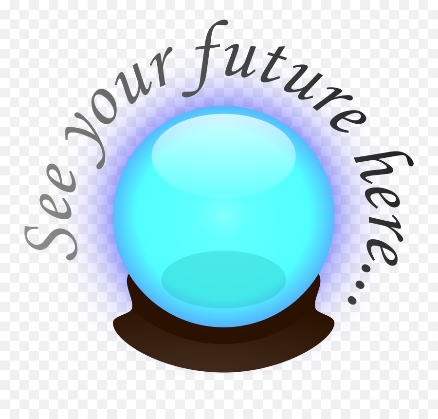 Future Clipart Crystal Ball Future - Can T Predict Future Emoji,Magic Ball Emoji