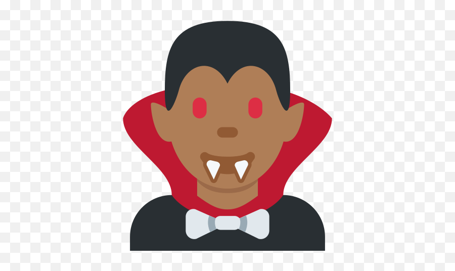 Vampire Emoji With Medium - Vanpire Emoji Dark Skin,Vampire Emoji