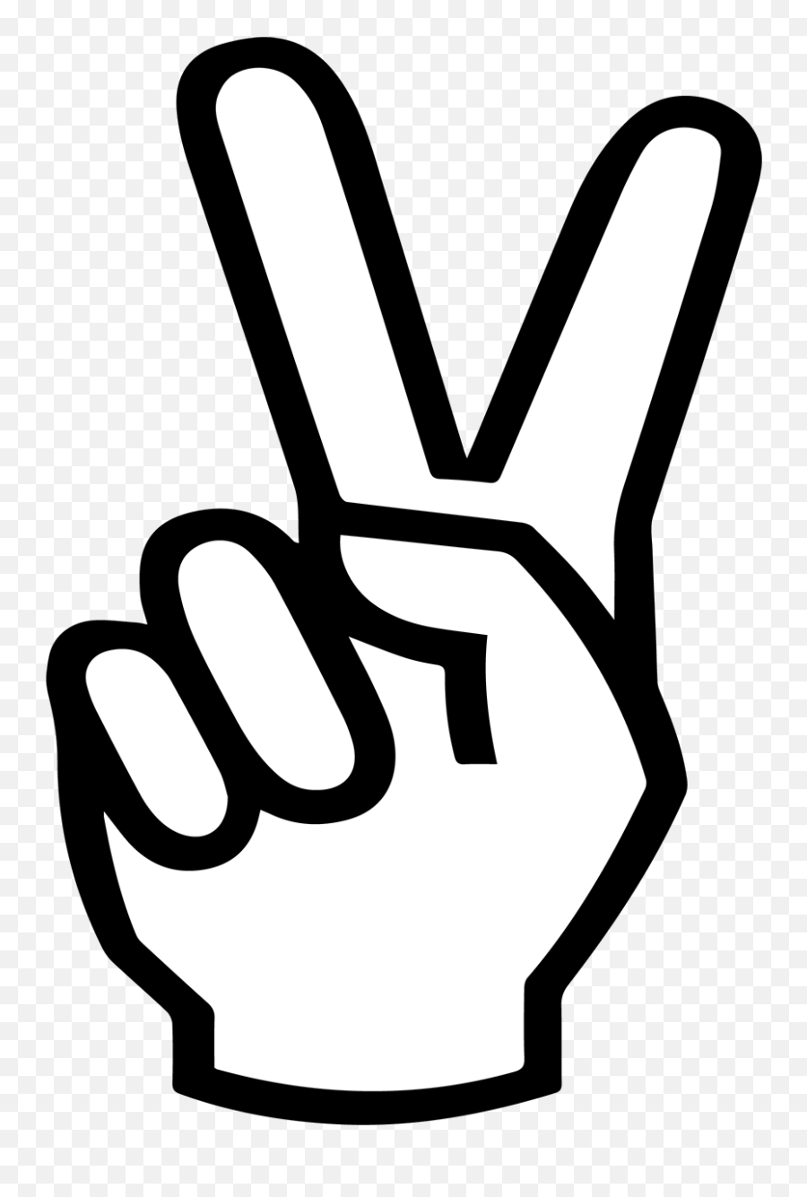 Peace Sign Hand Svg Png Download - Transparent Peace Sign Cartoon Peace Sign Hand Emoji,Peace Sign Emoji
