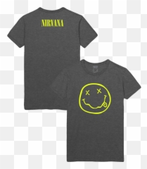 Smiley Tee - Grey Foo Fighters Casa Vega Emoji,What Is V Emoticon