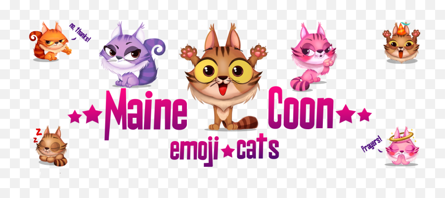 Maine Coonies - Fictional Character Emoji,Coon Emoji