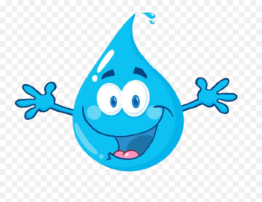 Free Transparent Cartoon Png Download - Clipart Water Cartoon Emoji,Emoticon Gota De Agua