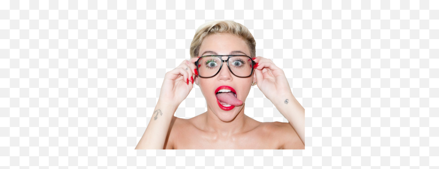 Miley Cyrus Hannah Montana Singer Popstar Celebs Png - Miley Cyrus Photo Tongue Emoji,Hannah Montana Written.in Emojis