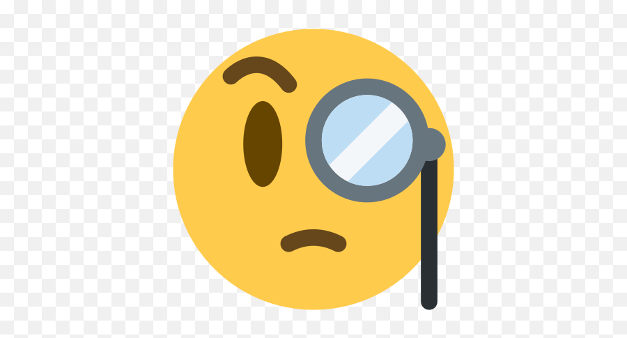 Face With Monocle Emoji Meaning With Pictures From A To Z - Monocle Emoji Twitter,?? Emoji Meaning