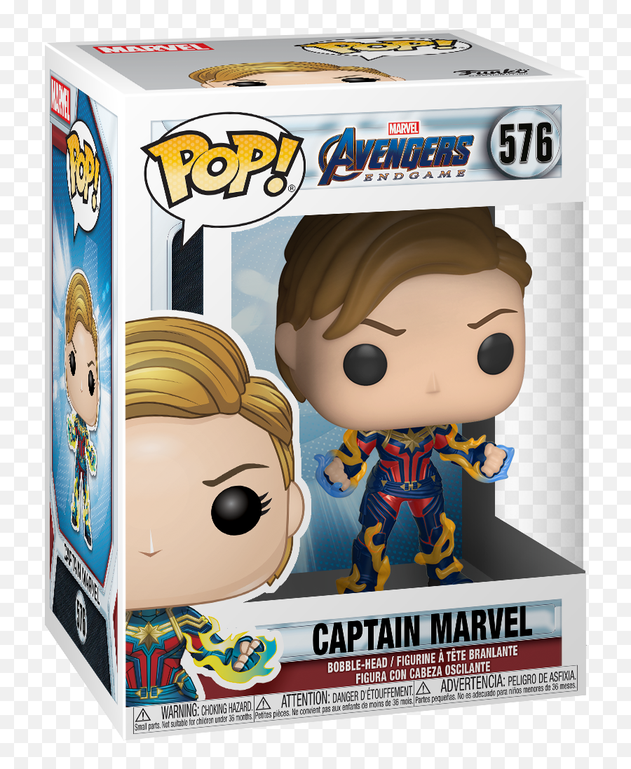 Funko Pop Marvel Endgame - Captain Marvel W New Hair Walmartcom Emoji,Captian Marvel No Emotions