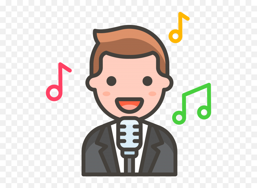 Man Singer Free Icon Of 780 Free - Sing Icon Clipart Emoji,Singing Emoticon Clipart