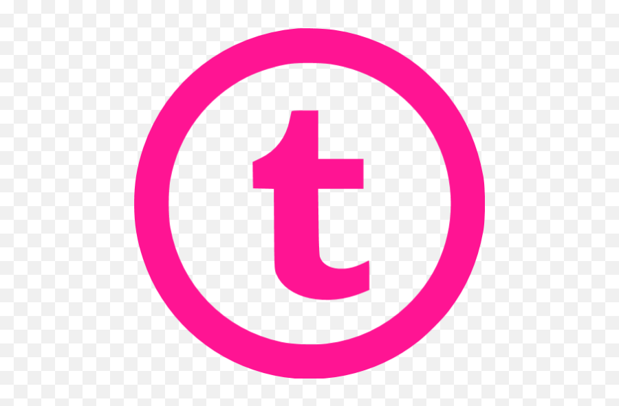 Deep Pink Tumblr 5 Icon - Free Deep Pink Site Logo Icons Blue Emoji,That One Emoticon From Tumblr