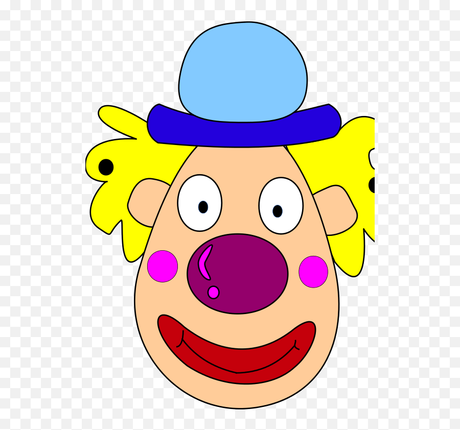 Pinkemoticonhead Png Clipart - Royalty Free Svg Png Clown Face Clipart Emoji,Evil Emoticon