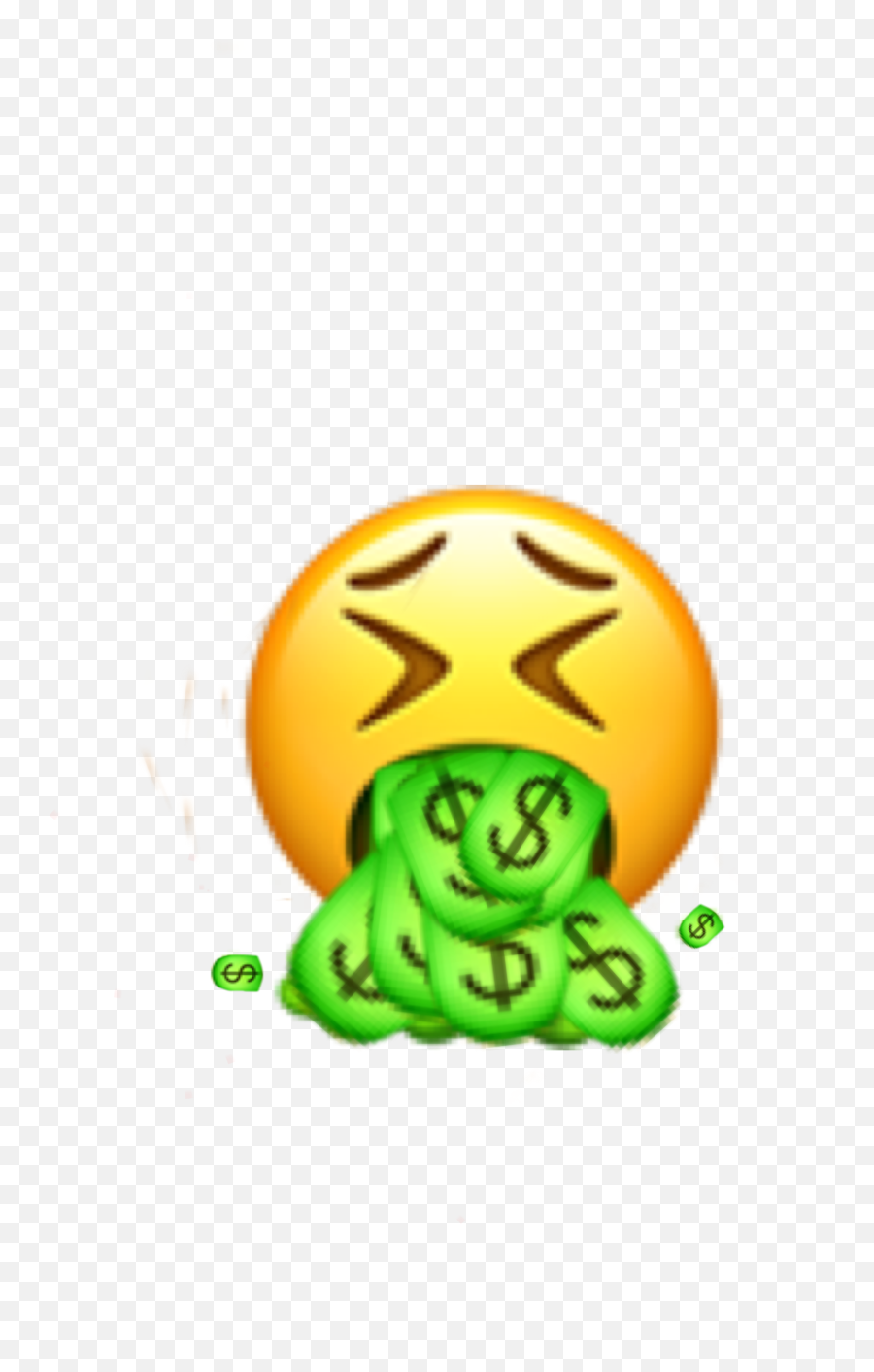 Weird Barfing Vomit Money Rich Sticker - Vomit Money Emoji,Barfing Emoji