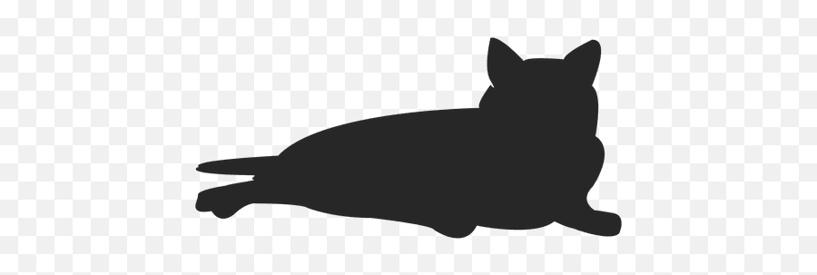 Cat Kitten Silhouette - Sleeping Cat Silhouette Png Emoji,Sleeping Cat Emoji
