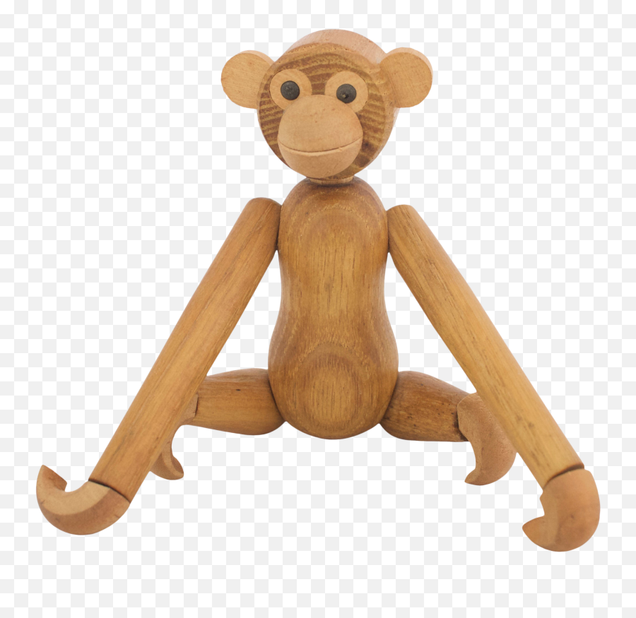 Mid Century Wooden Monkey - Soft Emoji,Paul Frank Monkey Emoticon