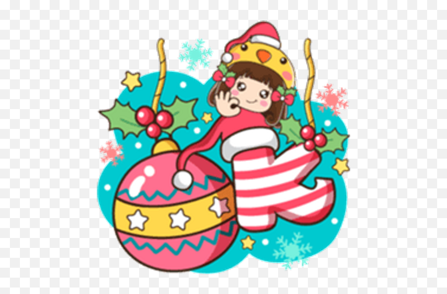 Sticker Maker - Emojis Cute Kawaii 3by Yessy Fictional Character,Merry Christmas Emoticon Art