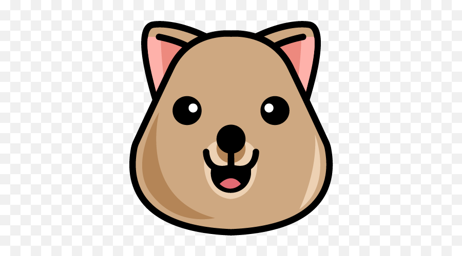 Quokka - Cute Cartoon Quoka Emoji,Dog Face Emojis