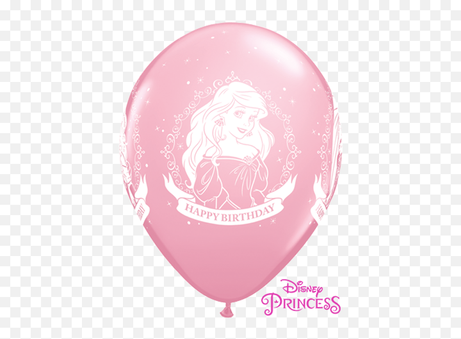 10 X 11 Disney Princess Happy Birthday Assorted Qualatex - Balloon Emoji,Emoji Movie Princess