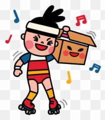 Facebook Stickes Box Girl - Uijungkim Emoji,Fb Cartoon Emoticons And Stickers